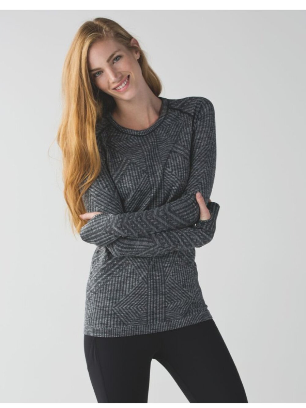 Lululemon Rest Less Pullover | Heathered Black | Size 6